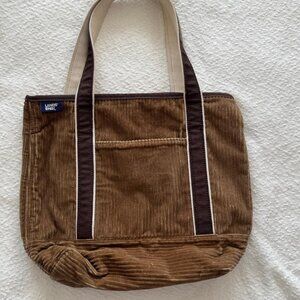 Lands End Corduroy Tote Bag